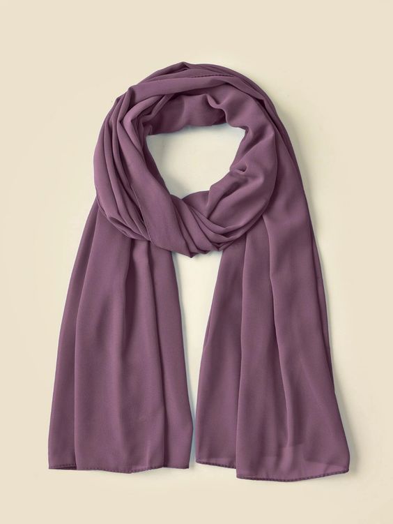 Georgette Scarf Purple