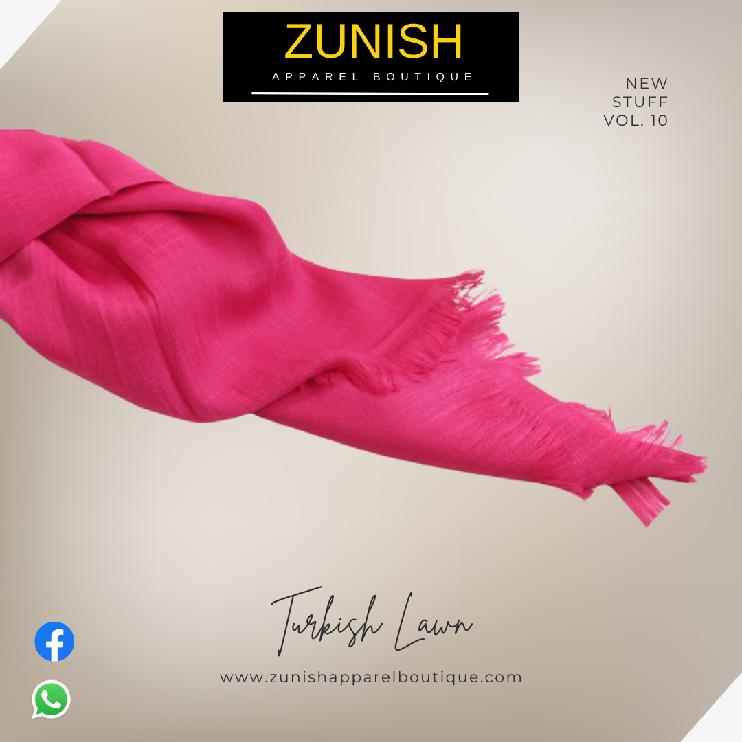 Turkish Lawn Scarf Pink