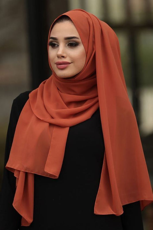 Georgette Scarf Copper