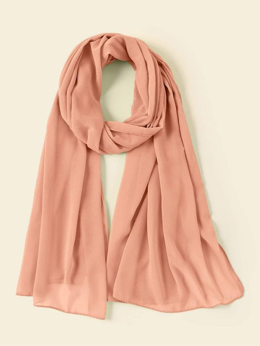 Georgette Scarf Peach