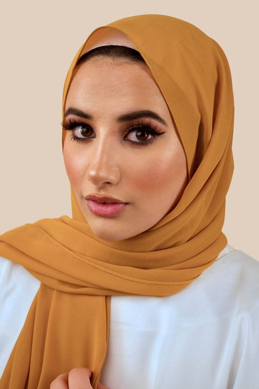 Georgette Scarf Musturd