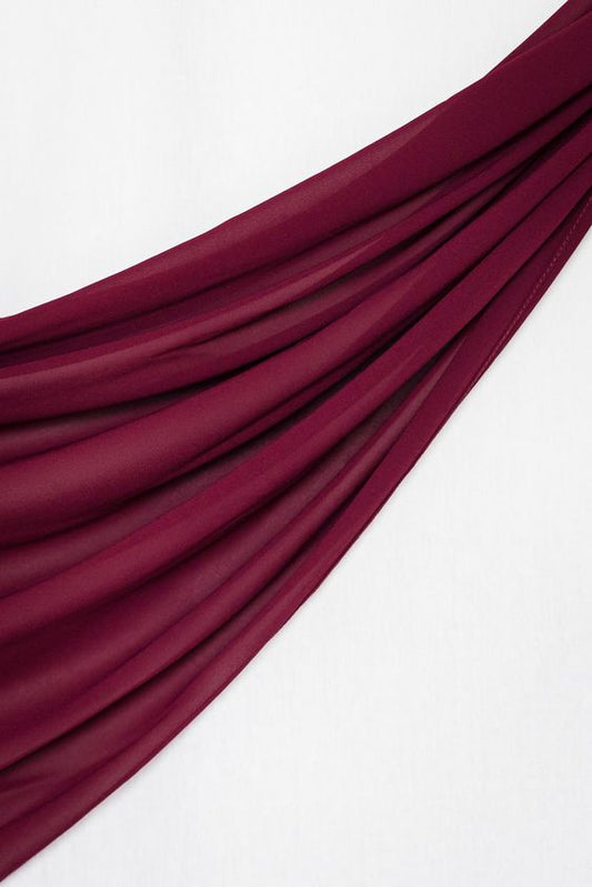 Georgette Scarf Mehroon