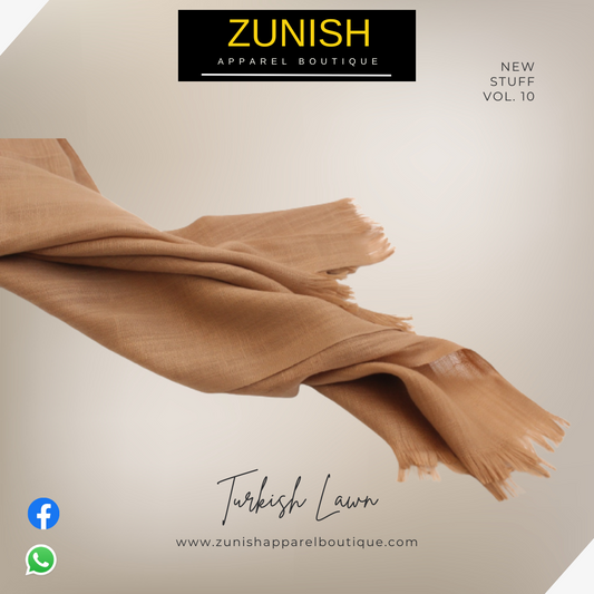 Turkish Lawn Scarf caramel