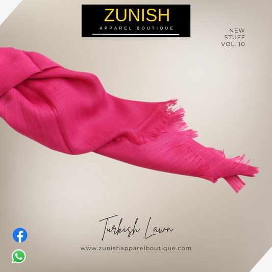 Turkish Lawn Scarf Pink