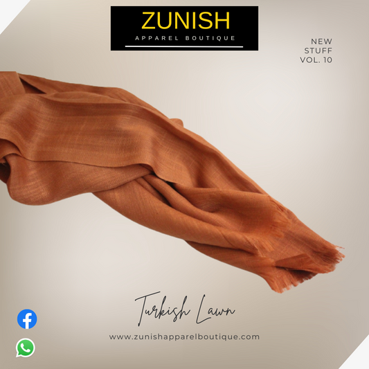 Turkish Lawn Scarf Musturd