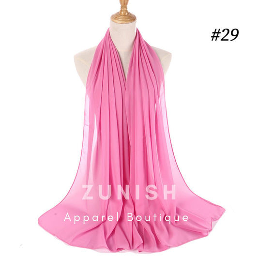 Georgette Scarf - Baby Pink